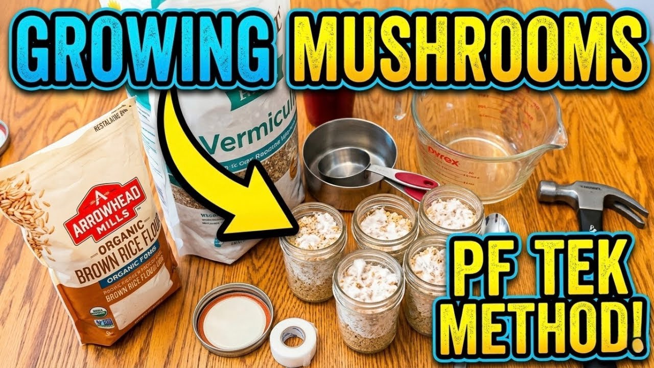 PF Tek Recipe How to Grow Mushrooms With Brown Rice Flour