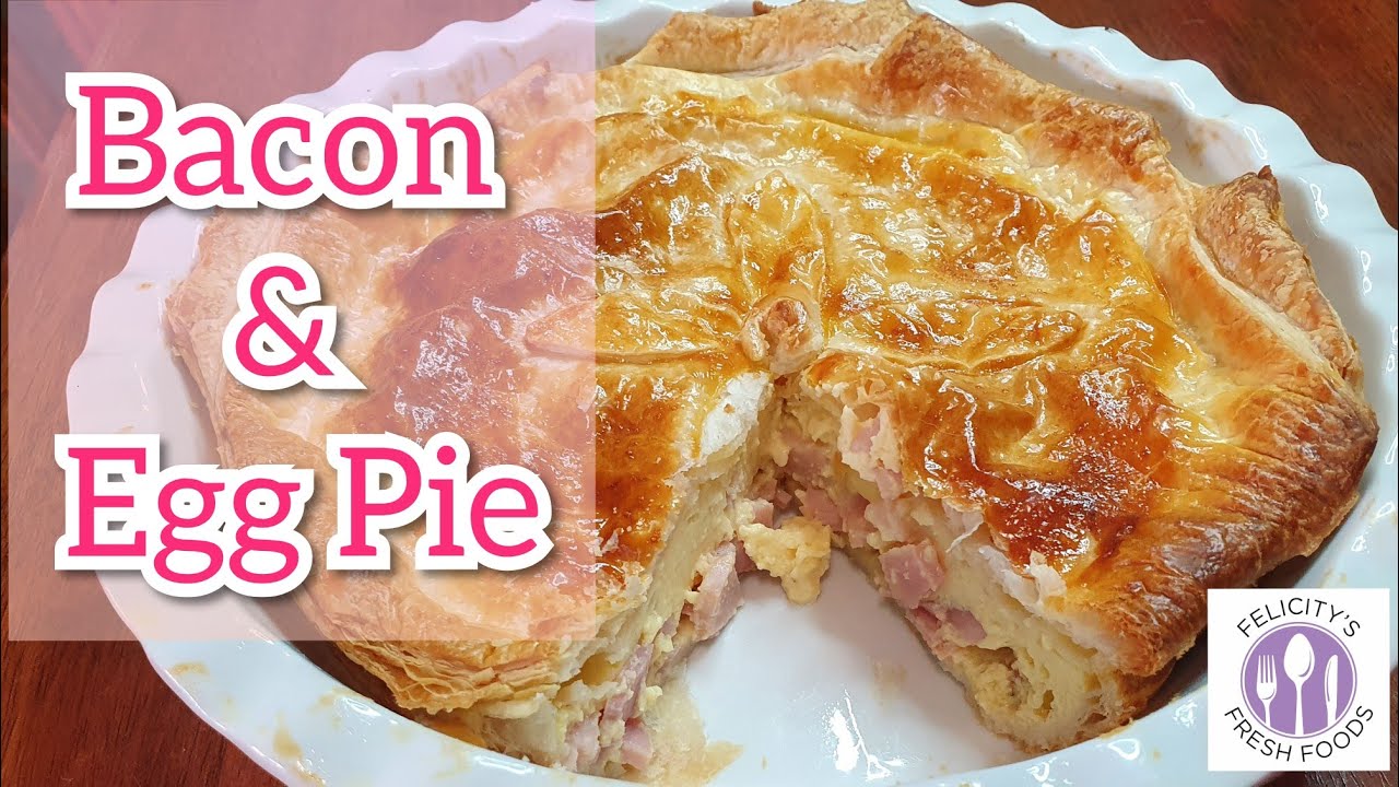 YUMMY BACON & EGG PIE! SUPER SIMPLE, QUICK & EASY!!