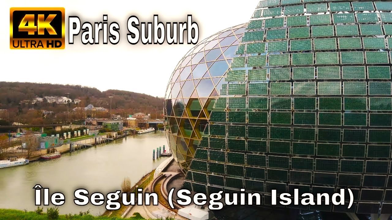 🇫🇷Paris Suburbs 4K Walk - Île Seguin(Seguin Island)