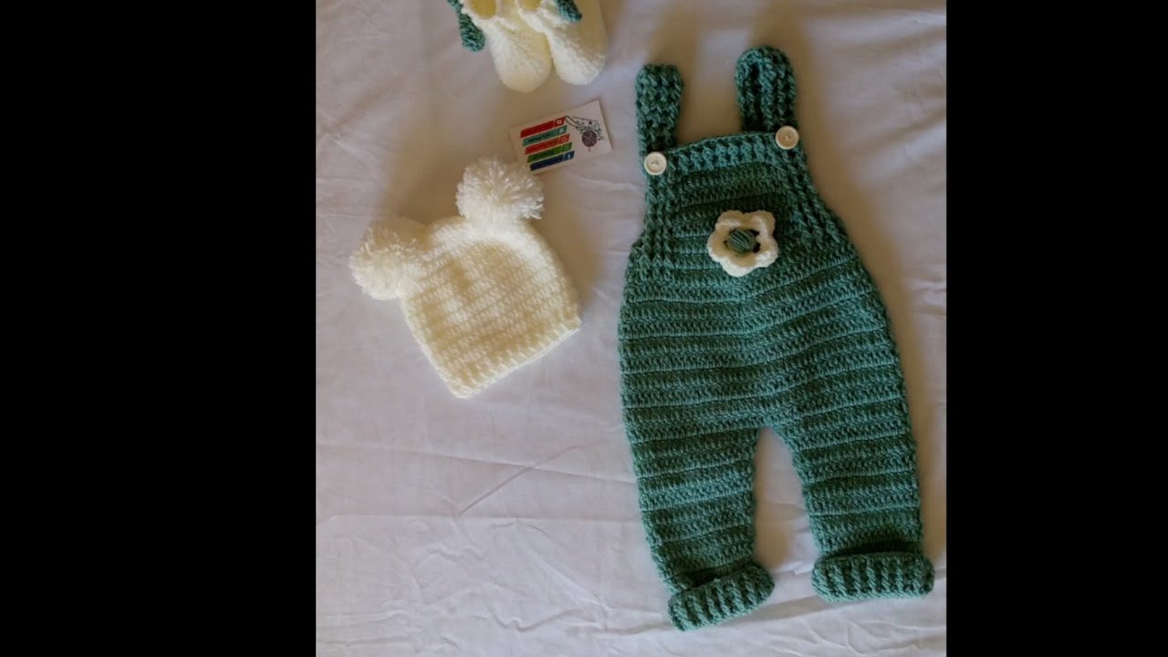 سالوبيت كروشيه اطفال  crochet افرول كروشيه اطفالsalopette# loulou saad crochet#