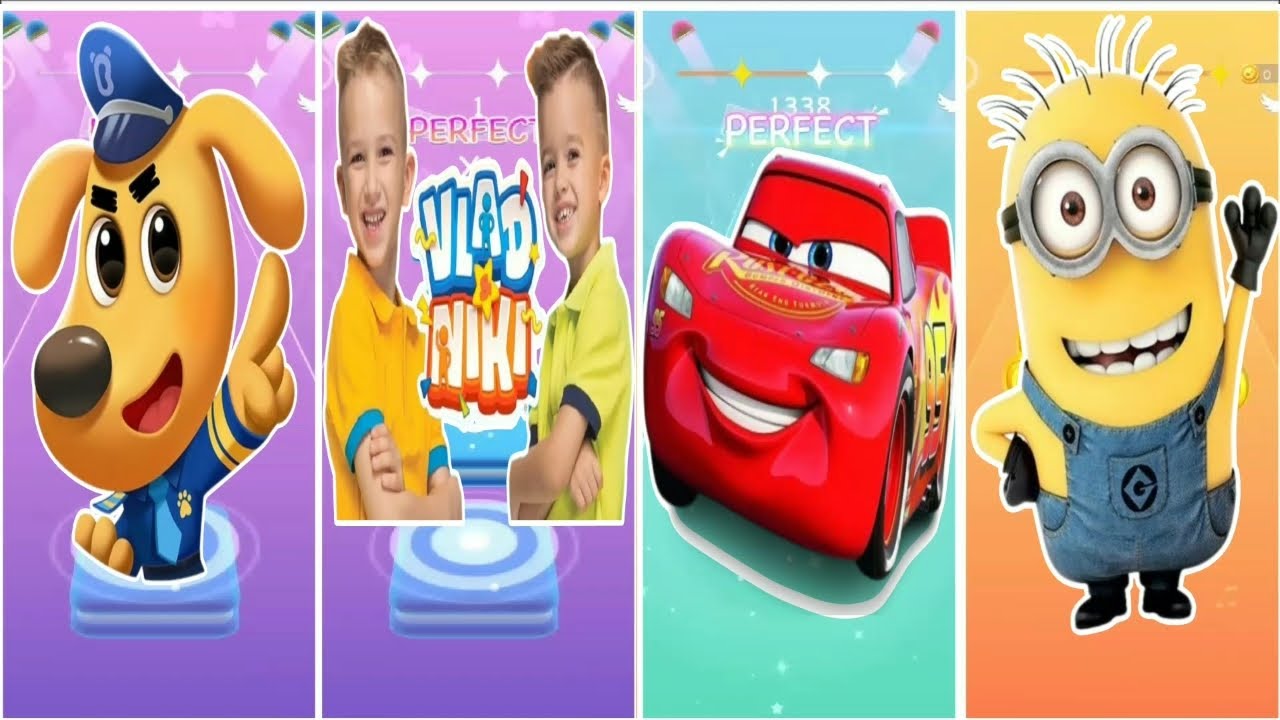 Sherif labrador vs Vlad and Niki vs McQueen vs Minions