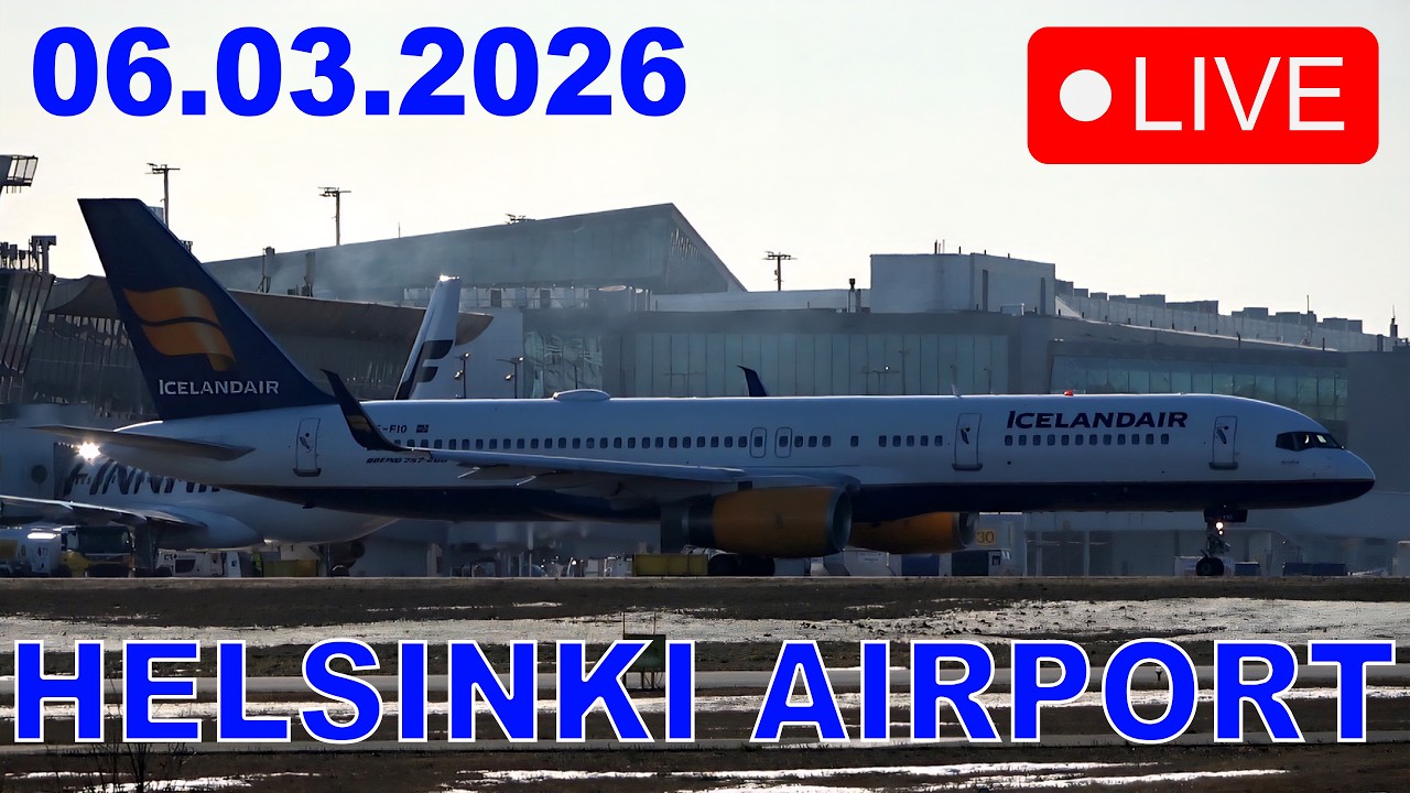 Icelandair Boeing 757 🔴 LIVE Helsinki Airport Plane Spotting (EFHK/HEL)