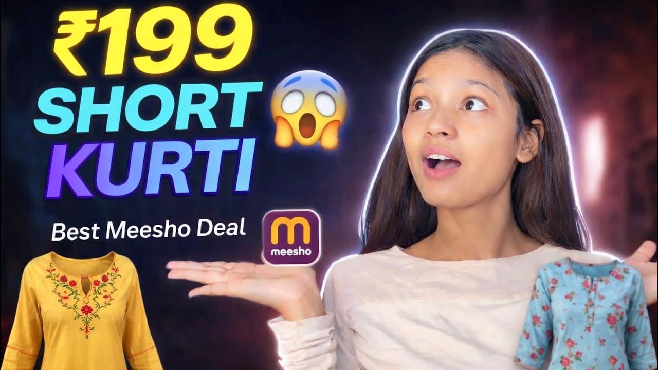 Best Short Kurtis & stylish | Meesho short kurti only ₹199 | Radha Mahto | #meesho #radhamahto