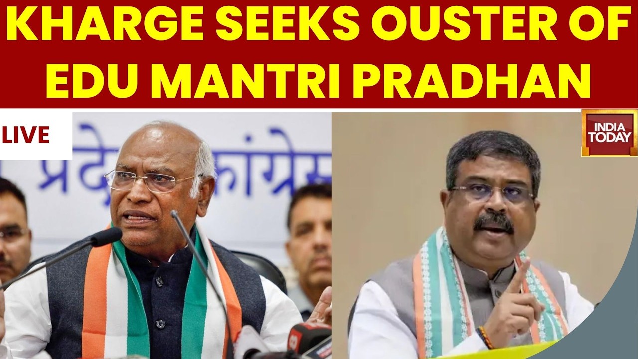 INDIA Bloc Press Conference LIVE | Kharge Demands Dharmendra Pradhan's Removal | CJI | Congress
