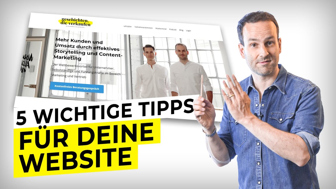 Website optimieren - DIESE 5 DINGE braucht deine Website!