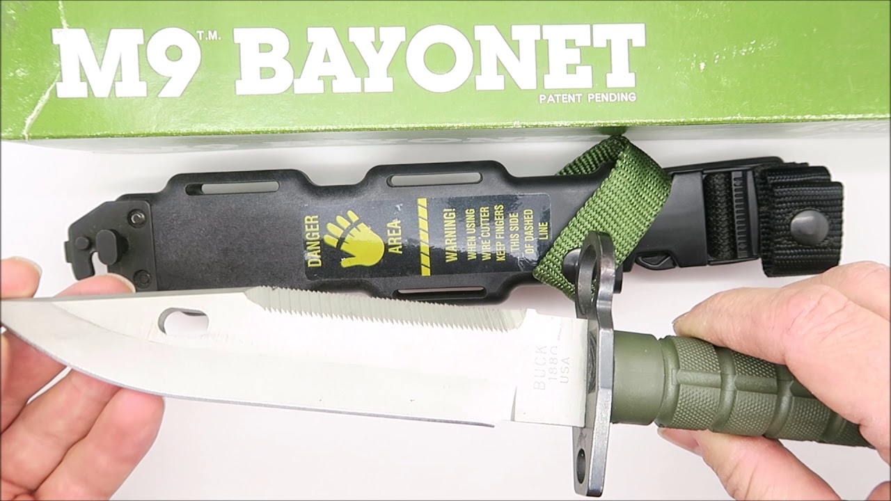 Final Year - 1997 Buck 188 Civilian M9 Bayonet Combat Military Knife