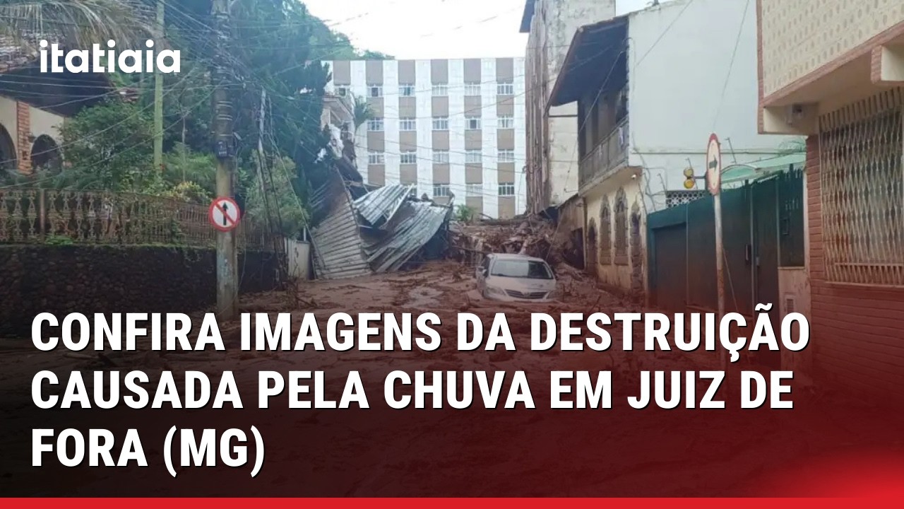 VEJA IMAGENS DA DESTRUIÇÃO CAUSADA PELAS CHUVAS EM JUIZ DE FORA, NA ZONA DA MATA (MG)