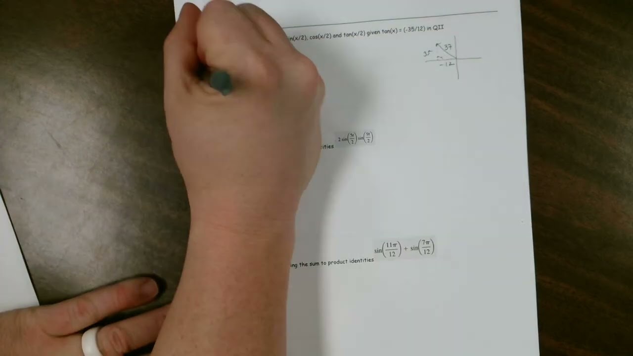 Precalculus 6.4 - Double, Half Angles & More Identities