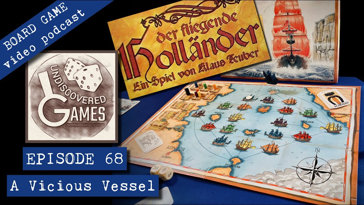 Recenzja gry planszowej Klausa Teubera THE FLYING DUTCHMAN Instrukcja gry E68 Undiscovered Games