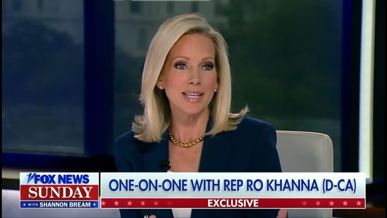 Ро Кханна в программе Fox News Sunday с Шеннон Брим обсуждает субсидии ACA и приостановку работы ...