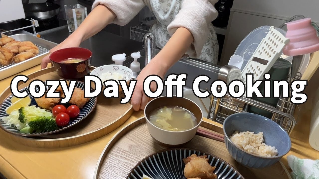 A Calm Cooking Day in Japan: Gyoza Lunch, Karaage & Oden Prep