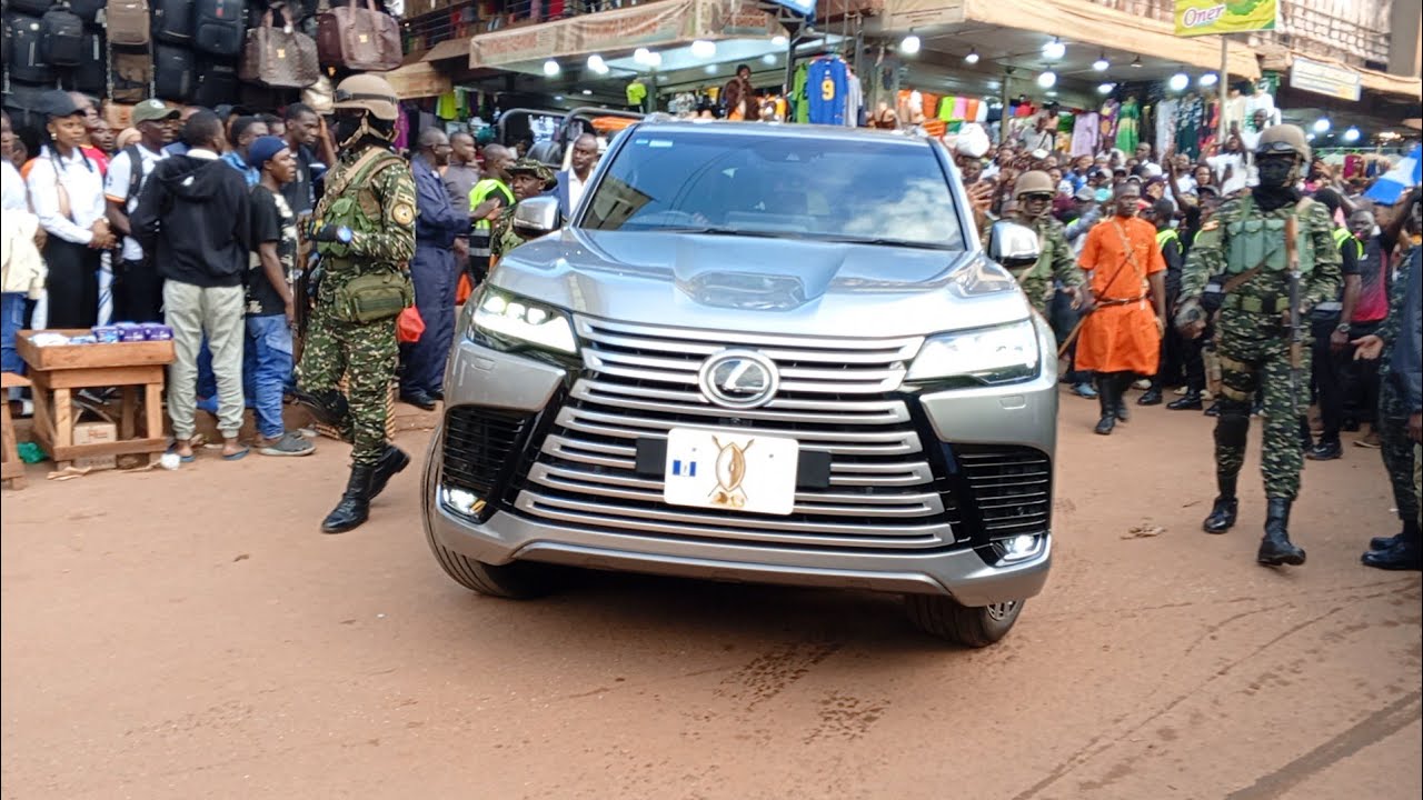 Kabaka Ronald Mutebi convoy leaving Nakivubo Stadium after Masaza Cup Final 2025
