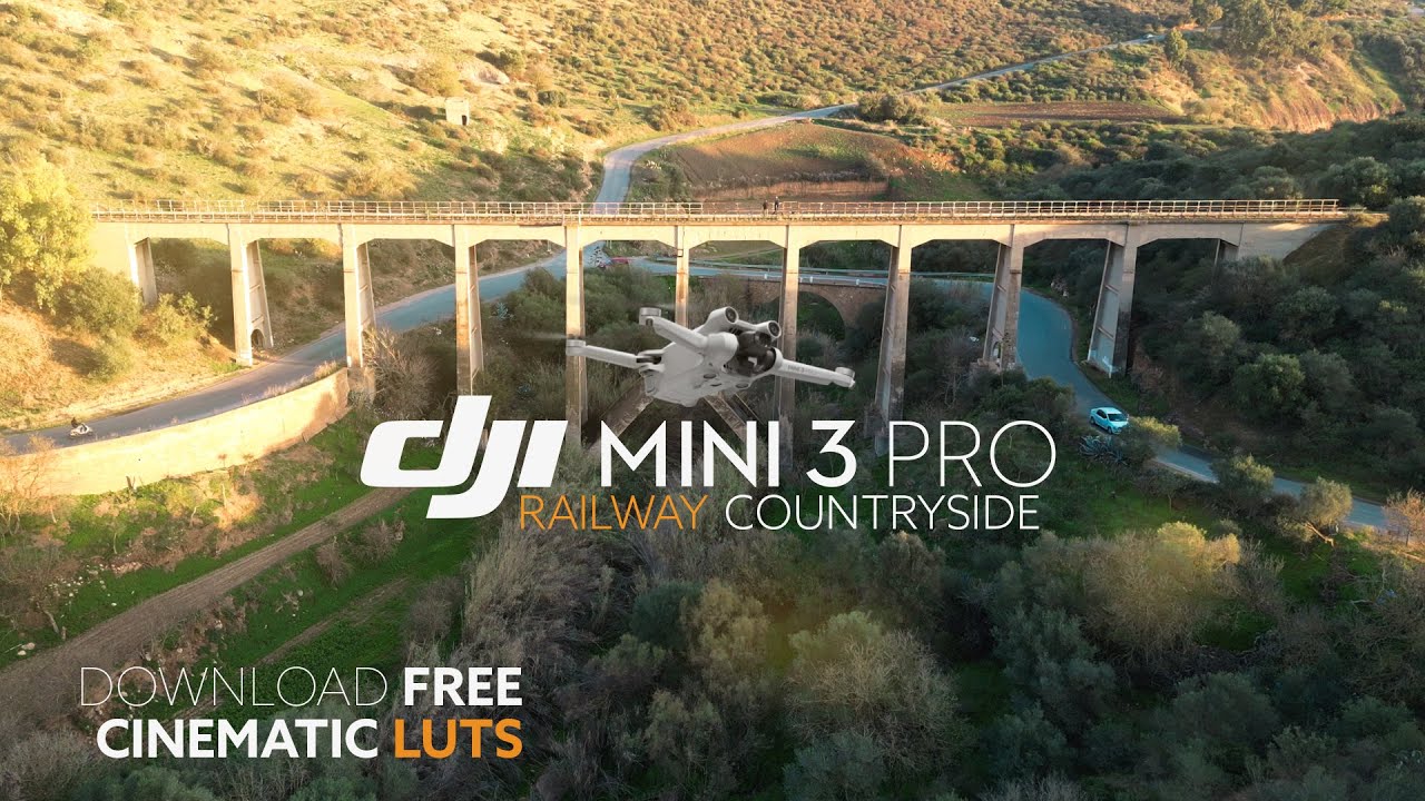 DJI mini 3 pro - Cinematic countryside and railway drone video