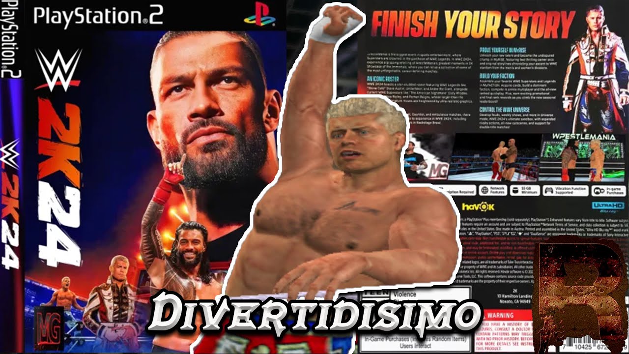 La WWE 2K24 para la PlayStation 2 es MEJOR de lo que pensé