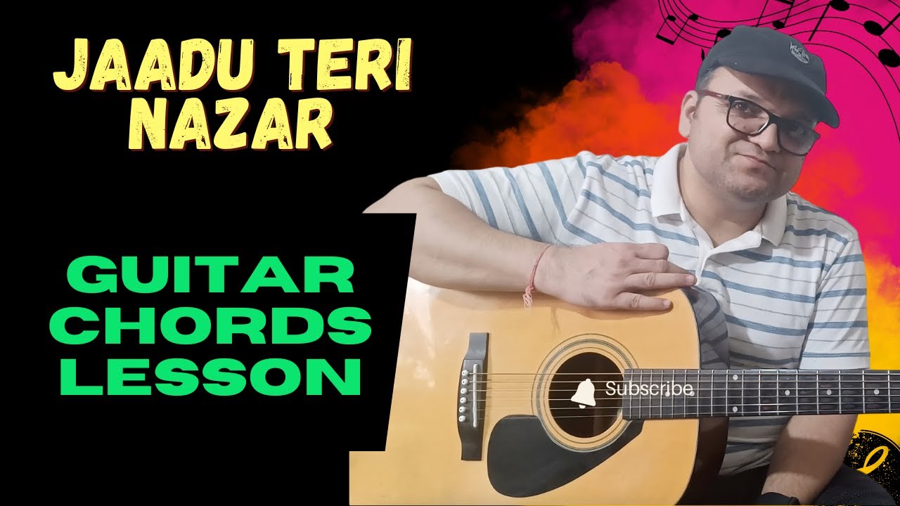 Jaadu Teri Nazar Song | Darr | Guitar Chords Lesson with Intro/interlude & rhythm | @HridayeshThapa