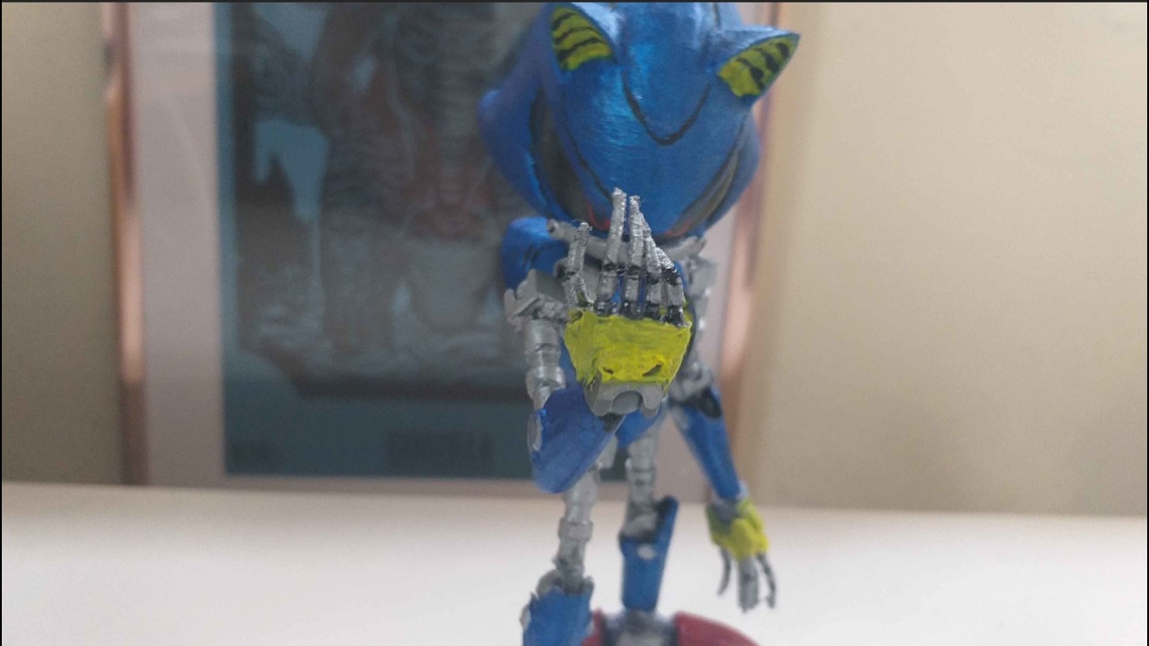 How I made my awesome Movie Metal sonic figure