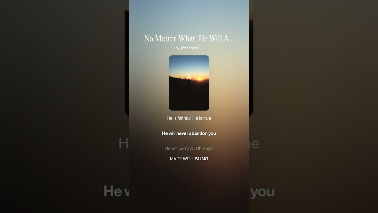 Friendships Unlimited - No Matter What, He Will Always Be There With You (Version Two)