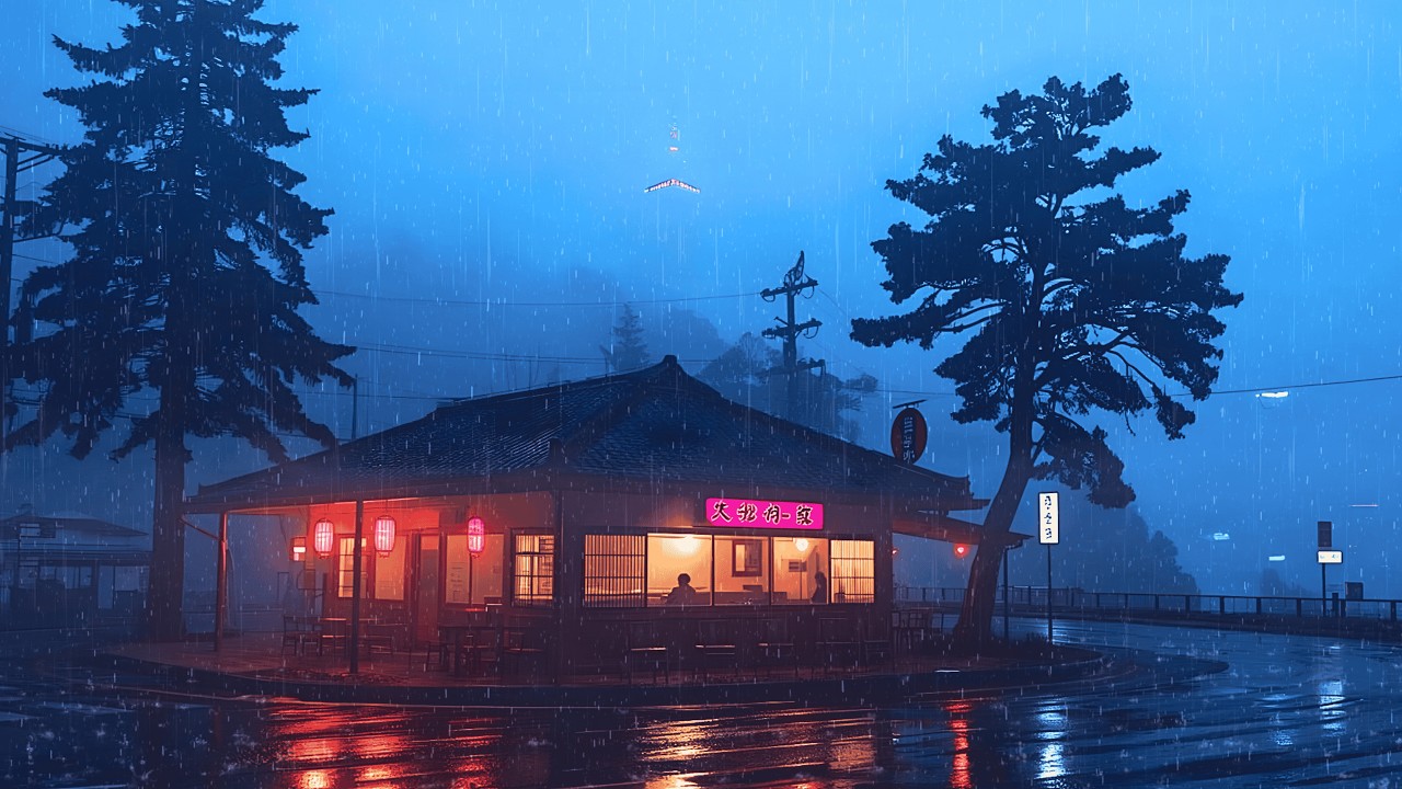 Cozy 80's Rainy Days Nights In Tokyo 🌧️ Calm Lofi for Sleep & Relax