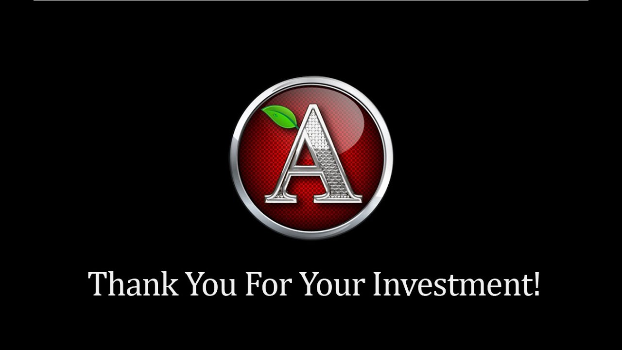 Thank You Message to Investors