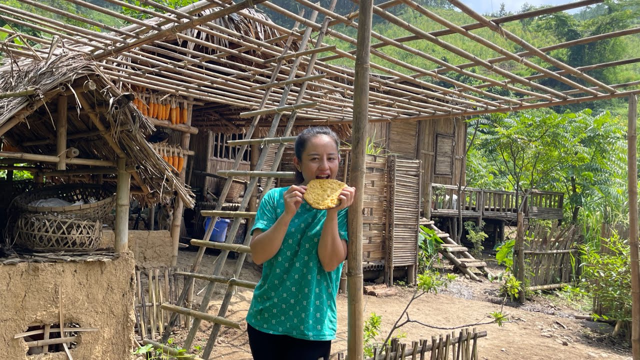 How to make a loofah, bake a cake made from corn - farm life EP.74