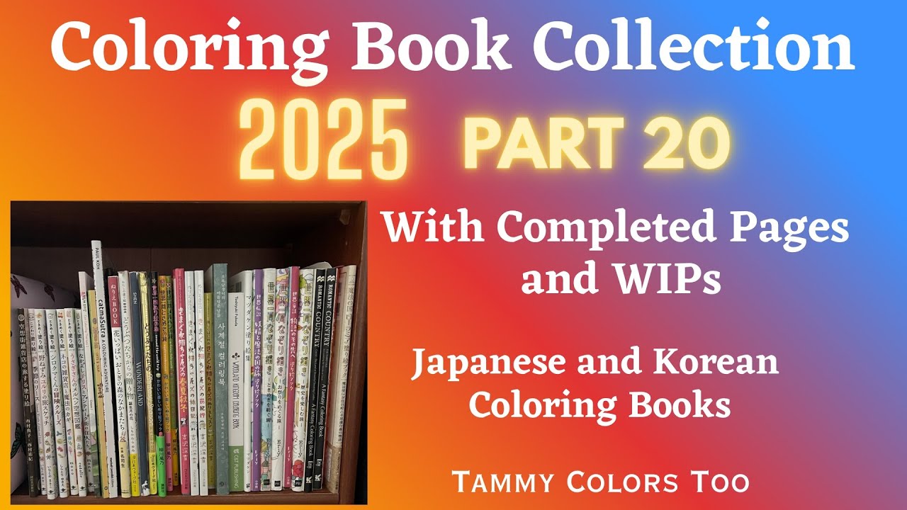 Coloring book Collection Part 20 - Japanese and Korean Coloring Books