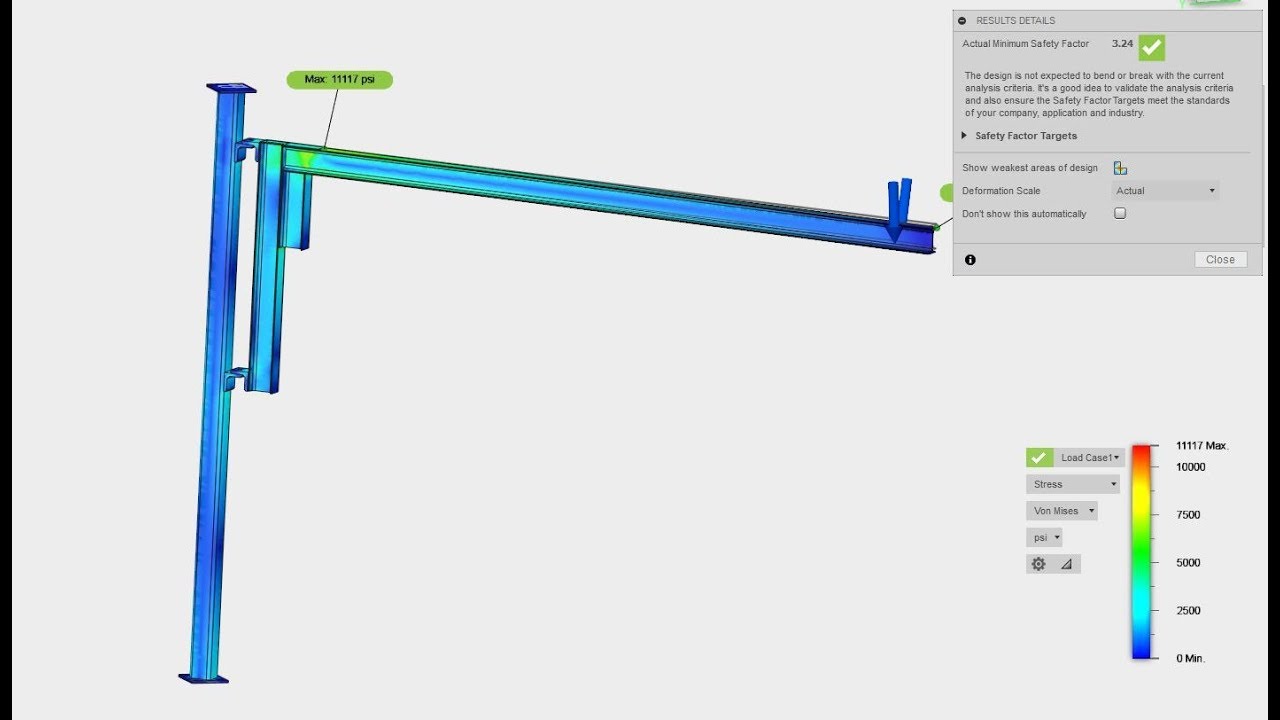 LS6.5--Stress Simulating a Jib Crane, Part 2.5