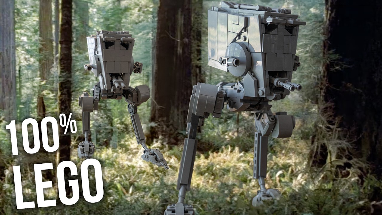 Я собрал улучшенную версию LEGO AT-ST с полной подвижностью.