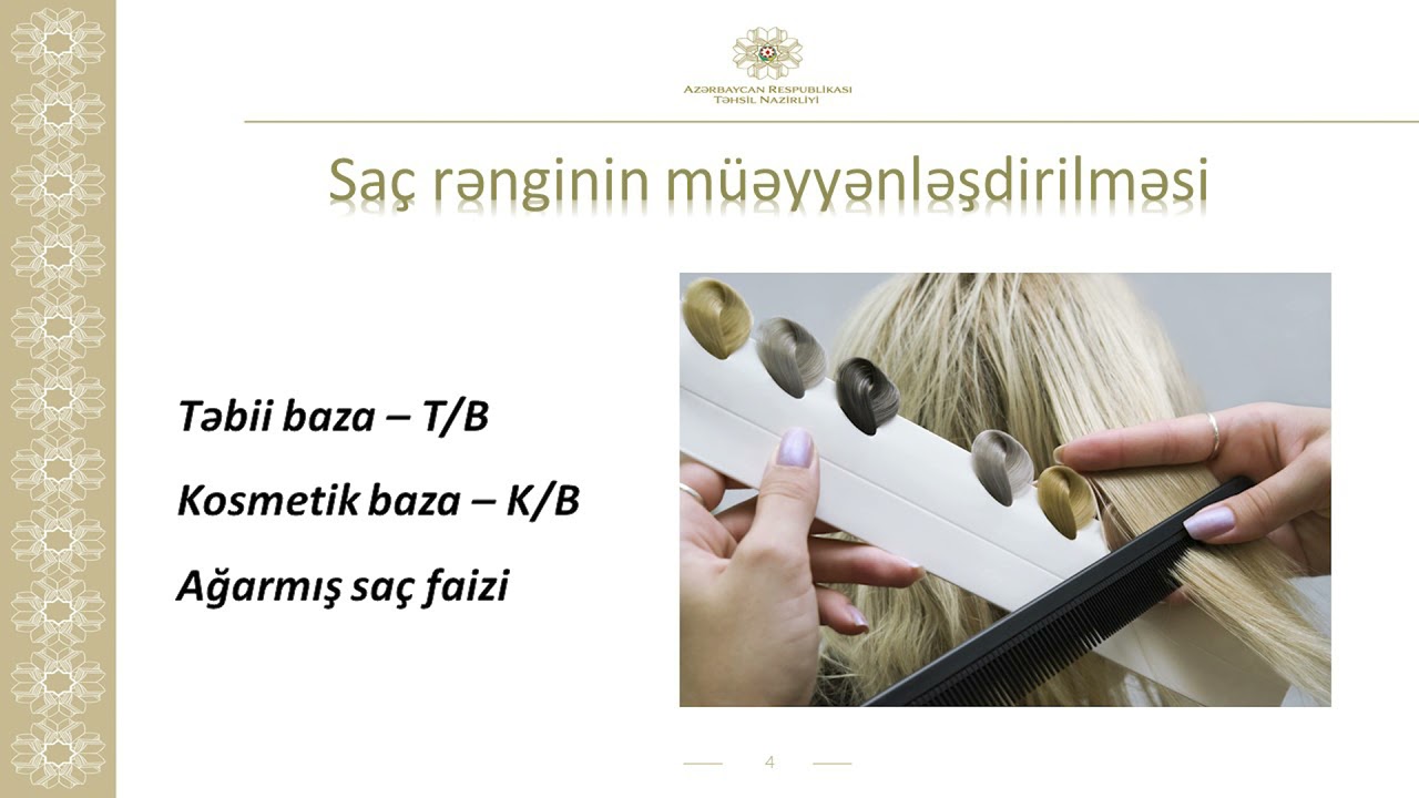 Boyaların oksigentlərlə işlənməsi-Bərbər-vizajist-manikürçü ixtisası