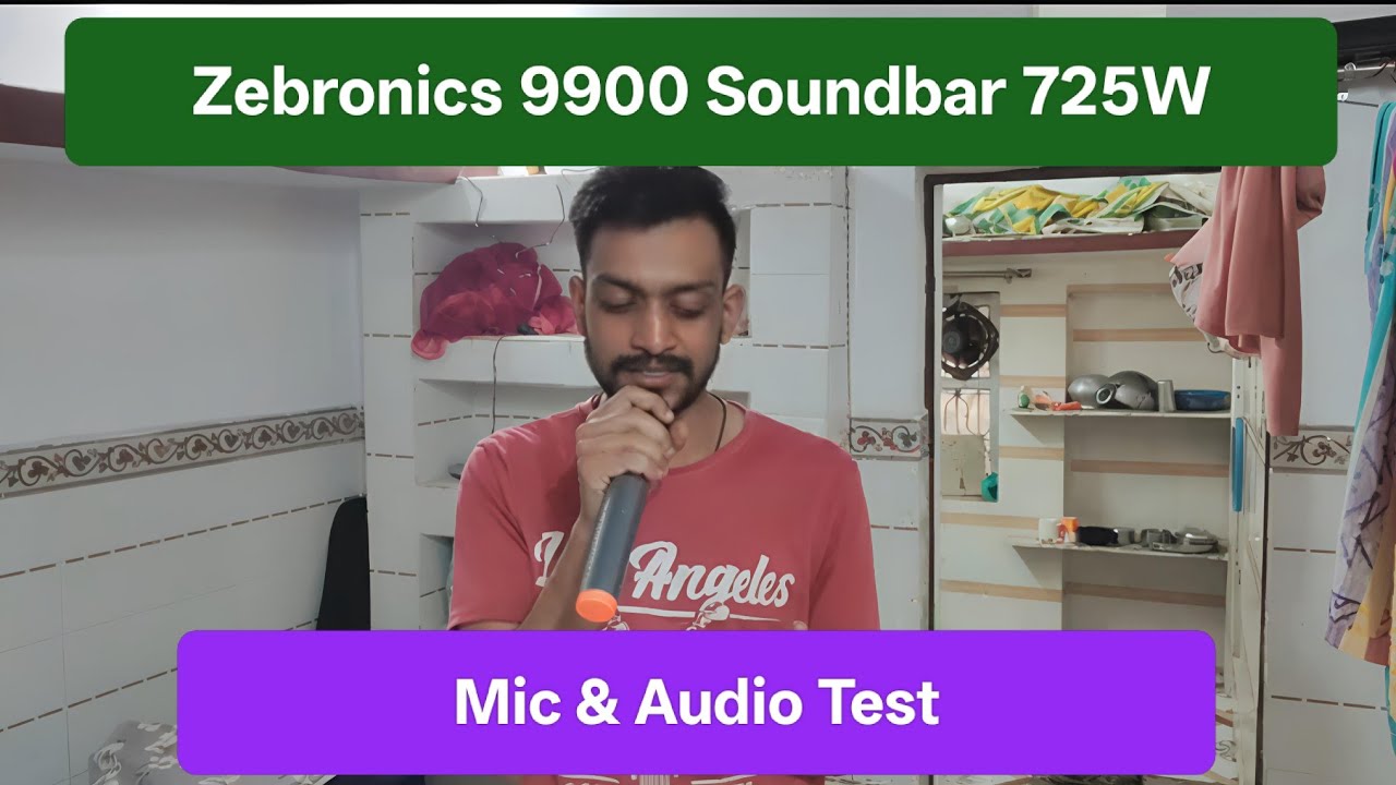 ZEBRONICS Juke Bar 9900 Soundbar 725 W | Mic Test  & Sount Test