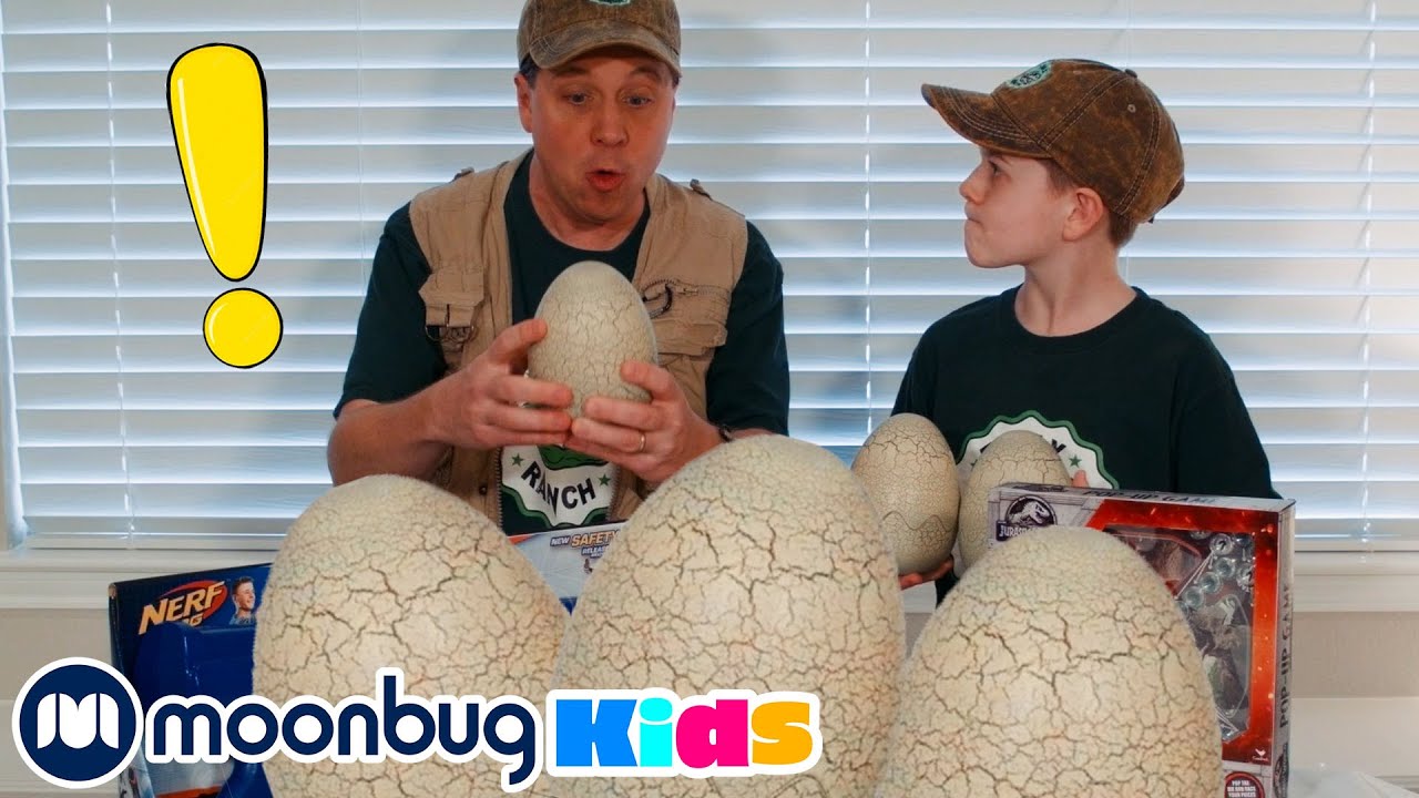 Snow & Dinosaur Eggs at Dino HQ | T-Rex Ranch | Animal Cartoons | Funny Cartoons | Learn Animals