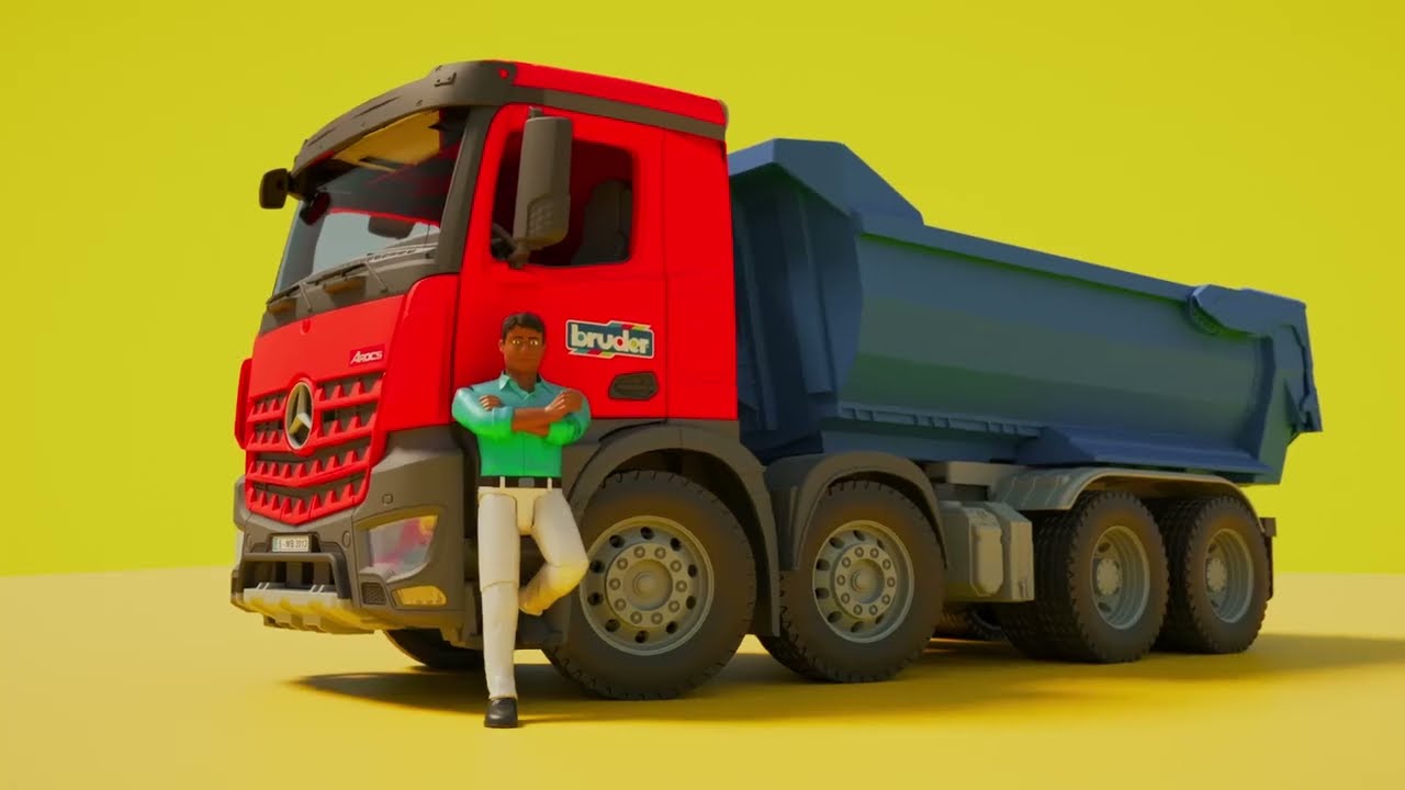 Camionul BRUDER întâlnește un încărcător și un tractor! Cine câștigă?
