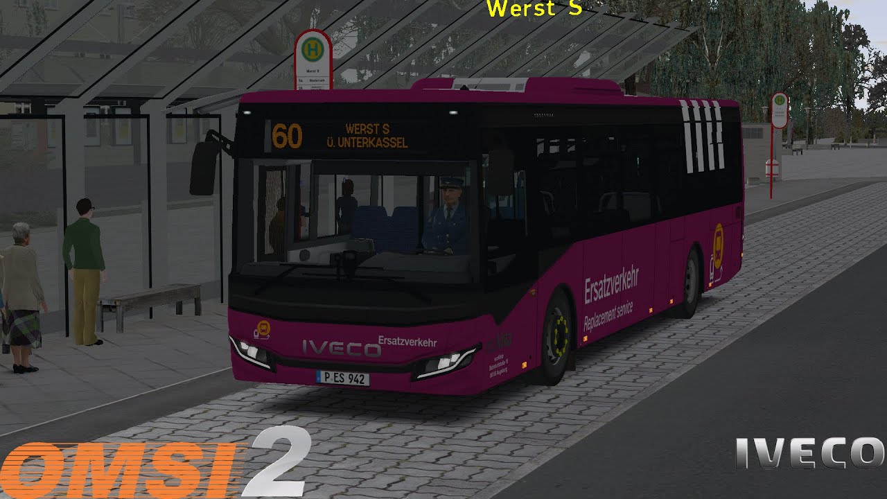 Omsi 2 - Krefrath V3.2 - Line 60 - Iveco Crossway LE 12 Facelift