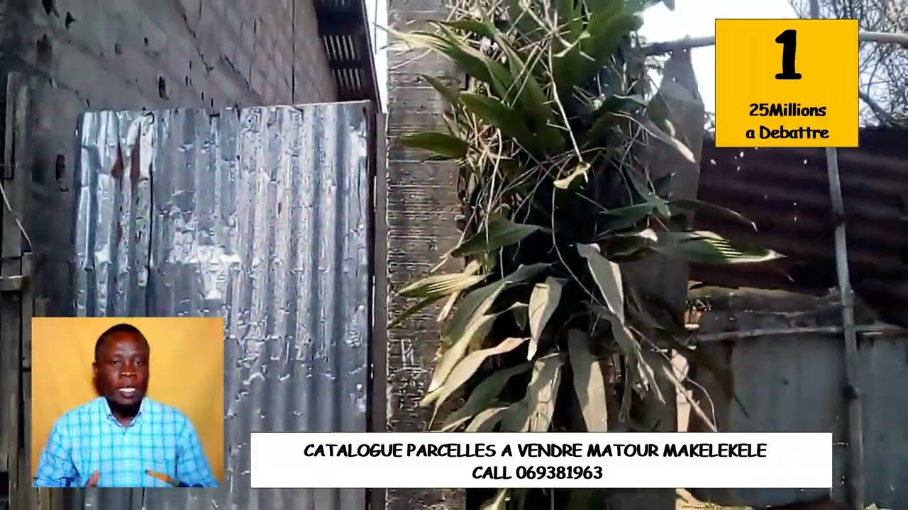 OPPORTUNITE IMMOBILIERE CATALOGUE DE PARCELLES A VENDRE  MATOUR MAKELEKELE BRAZZAVILLE CONGO