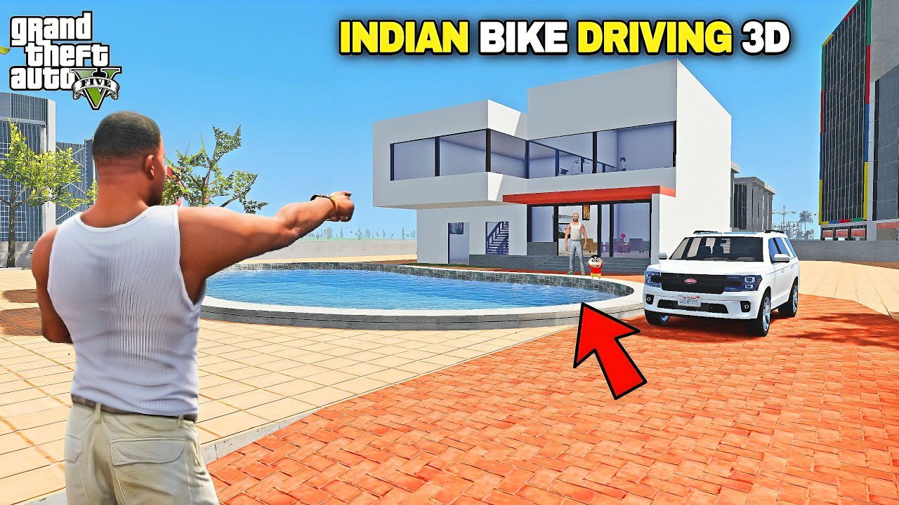 GTA V : Franklin & Shinchan Met Indian Bike Driving 3D Franklin First Time in GTA 5 ! in Telugu