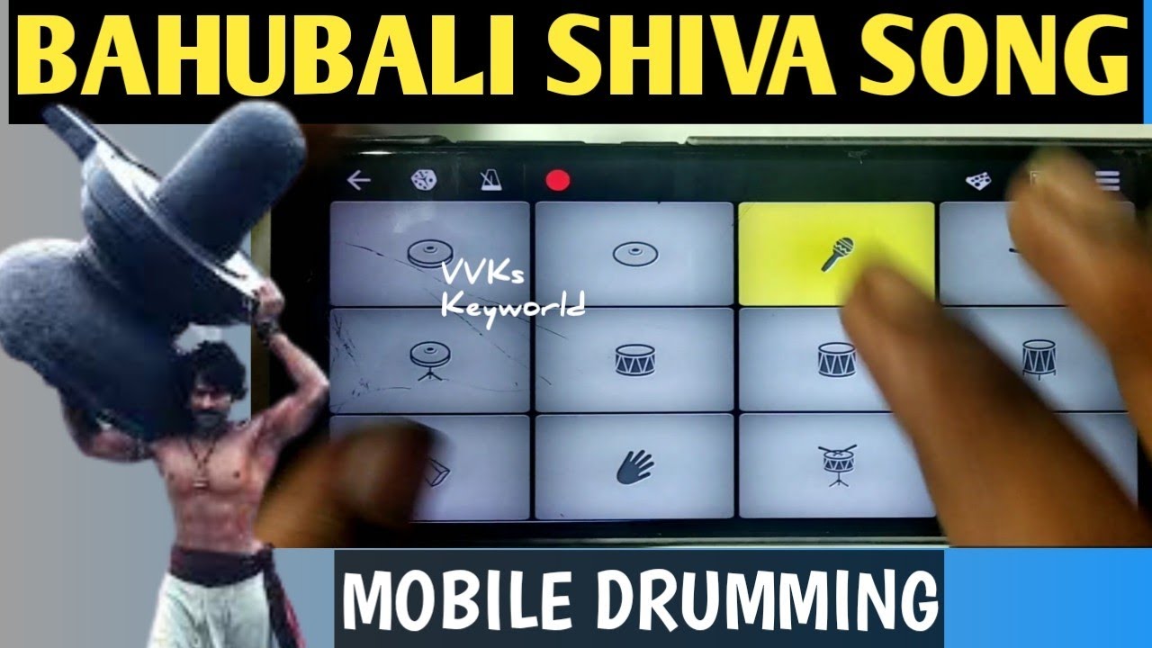 Bahubali Shiva Song ( Walk Band Mobile Drumming) Kaun Hain Voh/Siva Sivaya Potri | Vaishnav Nooranad
