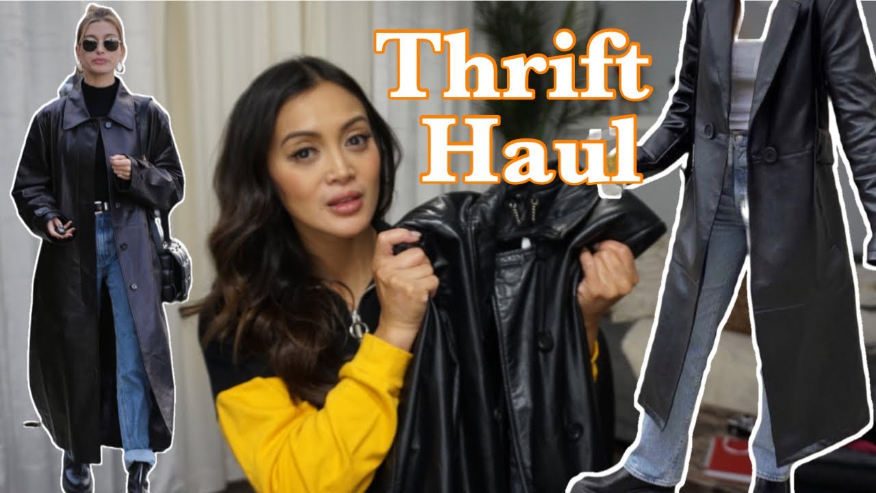 *HUGE* Thrift Haul | Finding The Perfect Leather Jacket