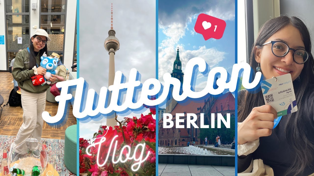 Speaking at my 3rd International Tech Conference | FlutterCon Berlin 2023 Vlog