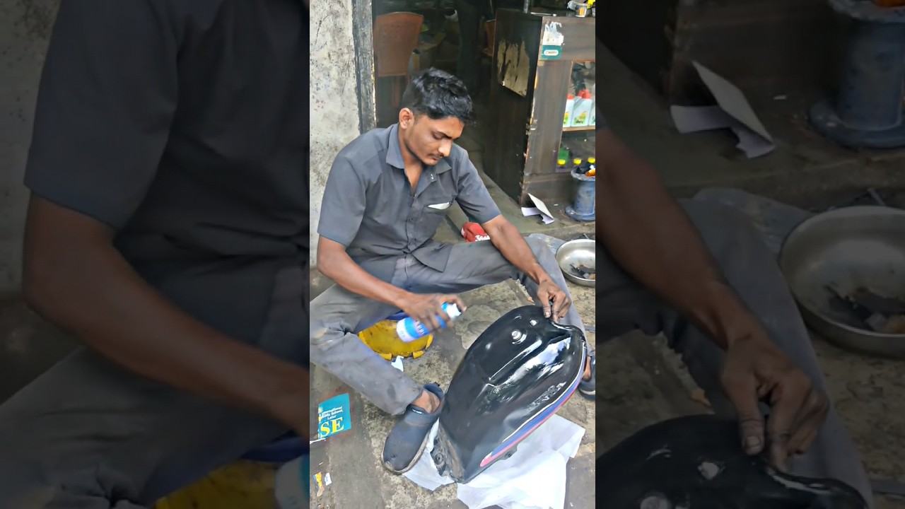 petrol tank colour paint 😊🛠️ #shortvideo #viral #youtube #youtubeshorts #viralvideo #status #shorts