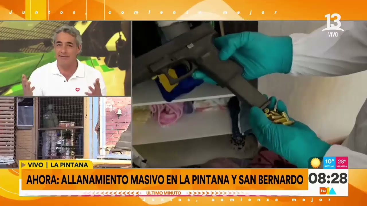 11 detenidos de peligrosa banda en operativo en La Pintana y San Bernardo | Tu Día | Canal 13