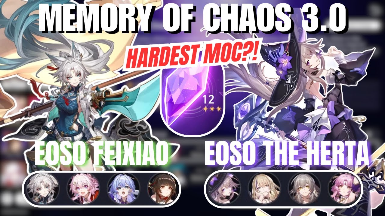 Hardest MOC Yet? E0 Feixiao & E0 The Herta! Memory of Chaos 3.0 - Honkai: Star Rail
