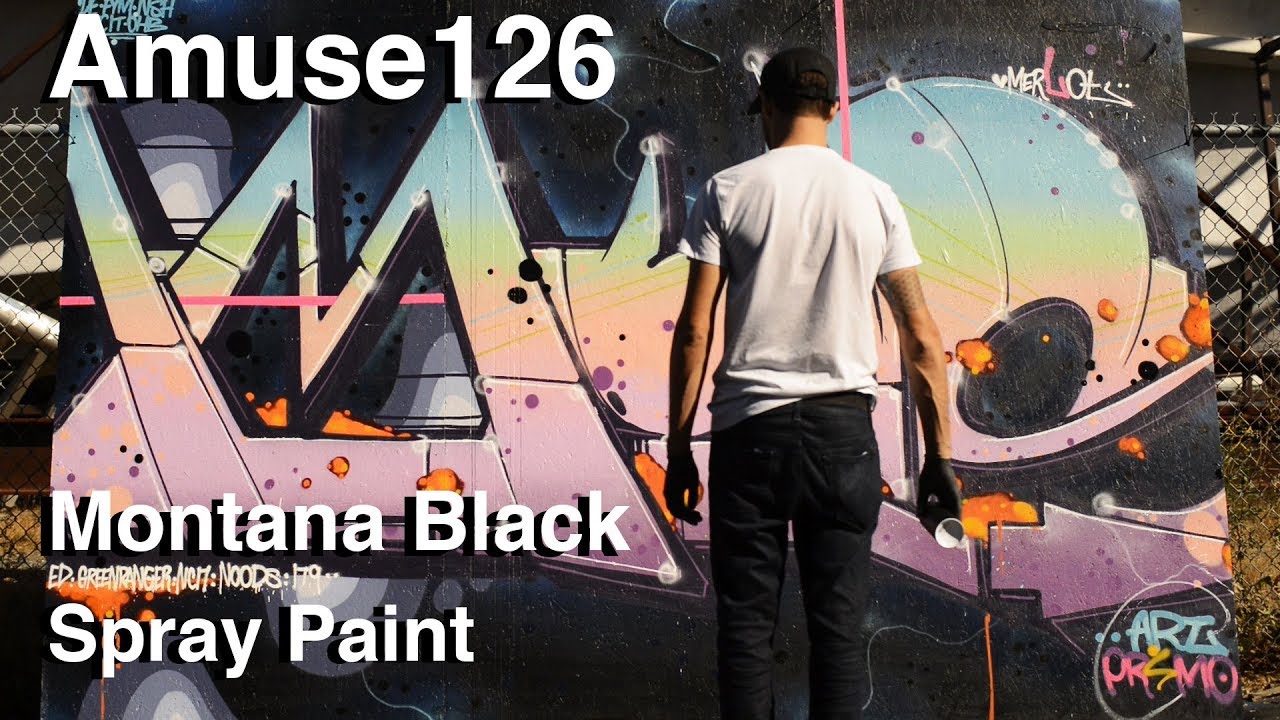 ArtPrimo.com:  AMUSE126 Montana Black Spray Paint