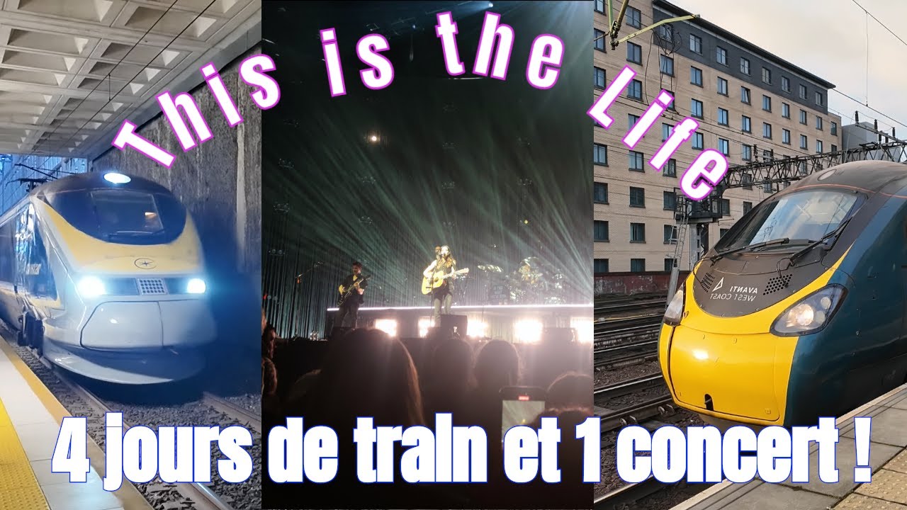 Je suis allé en Écosse en train juste pour un concert ! Annemasse-Glasgow Aller/Retour