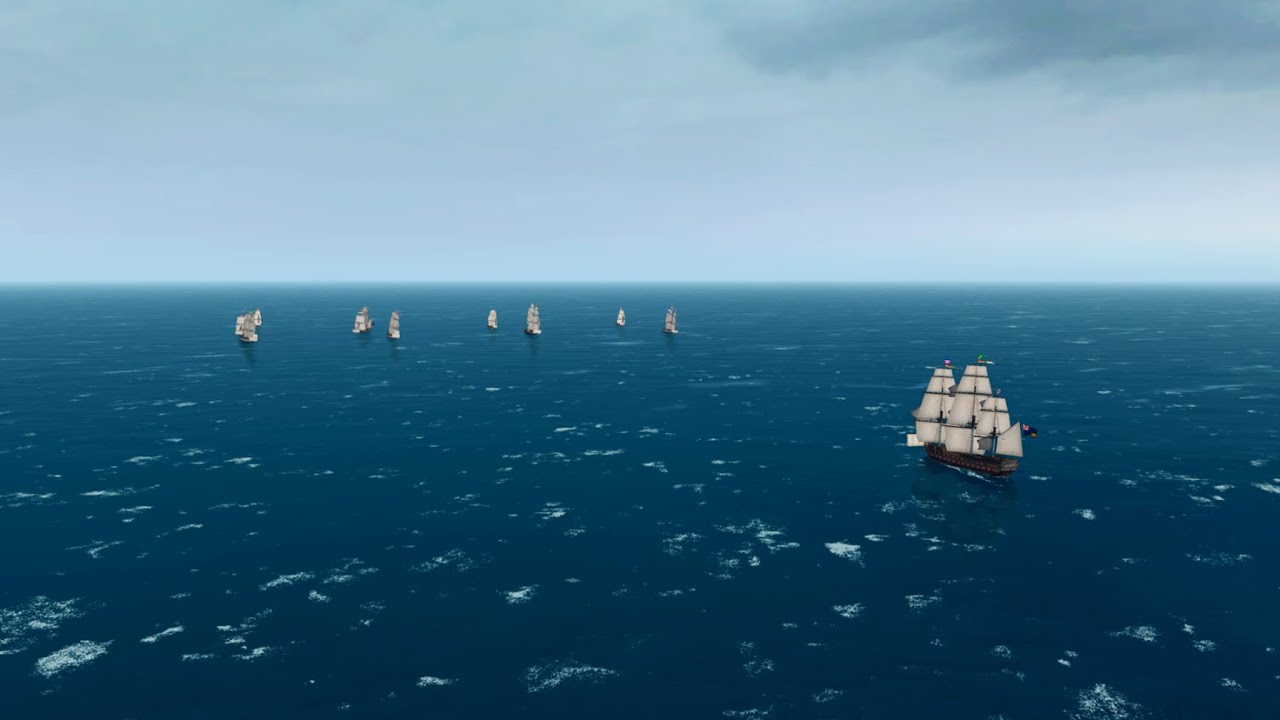 Naval Action PvE - Relaxing Solo Redoutable vs Half of The Whole Lot of Them!