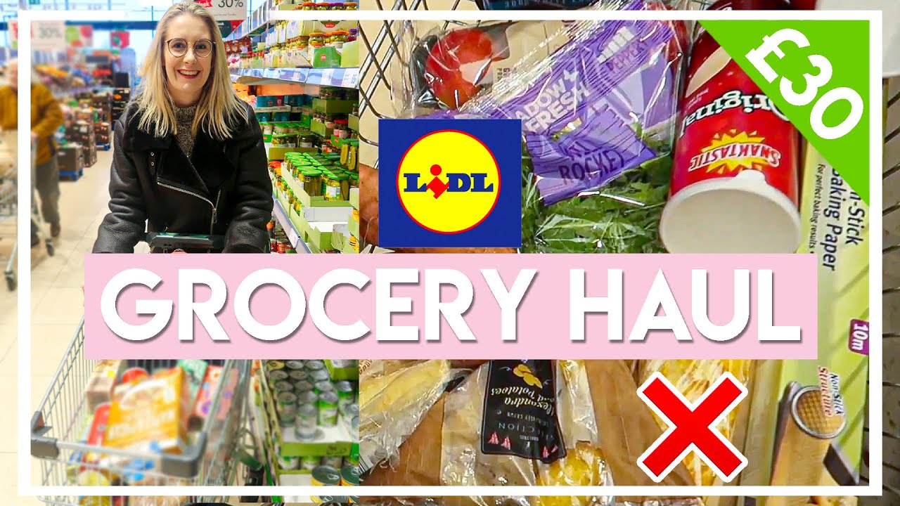 £30 WEEKLY BUDGET GROCERY SHOP AT LIDL 🛒Gluten free, low FODMAP