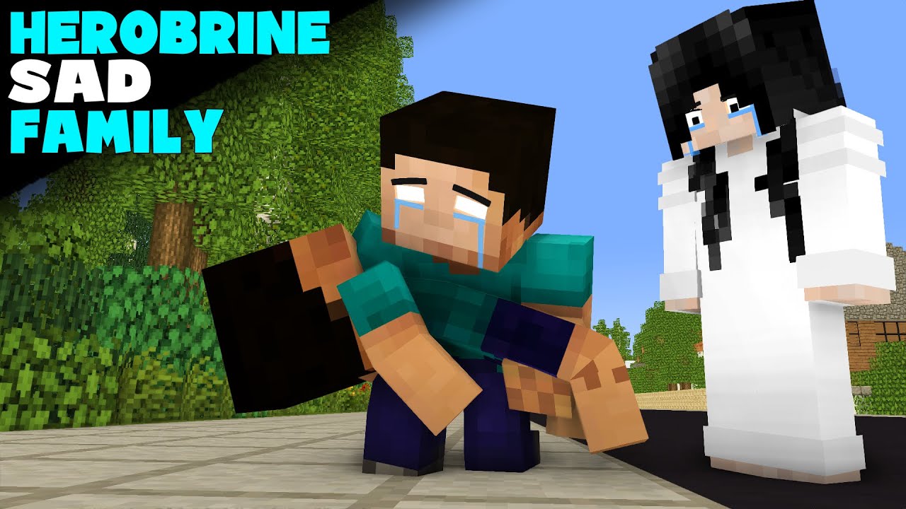 FULL EPISODE OF HEROBRINE FAMILY - VERY TOUCHING MONSTER SCHOOL MINECRAFT STORY
