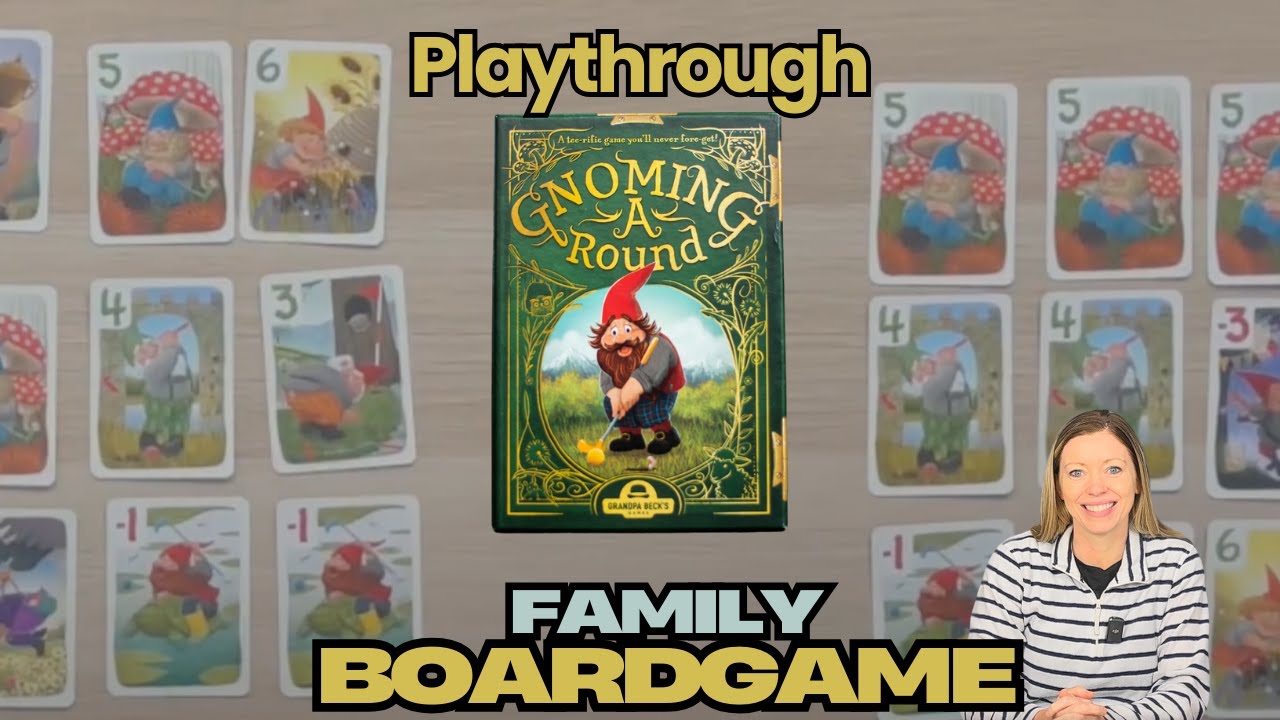 Gnoming Around Family Playthrough & Review | A Fun Card Game from @grandpabecksgames⁣(Review Copy)