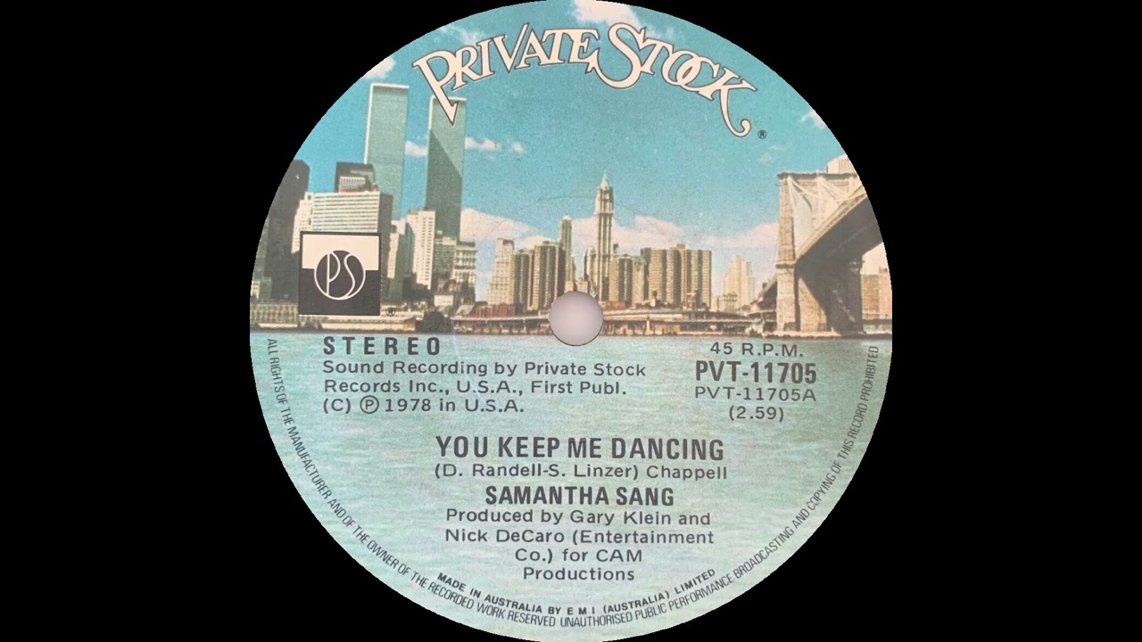 1978: Samantha Sang - You Keep Me Dancing - 45