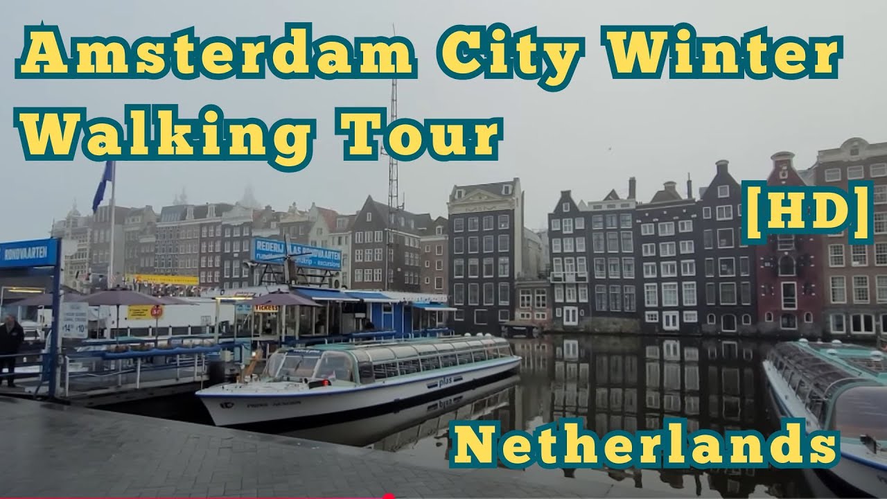 [HD] Amsterdam City Winter Walking Tour