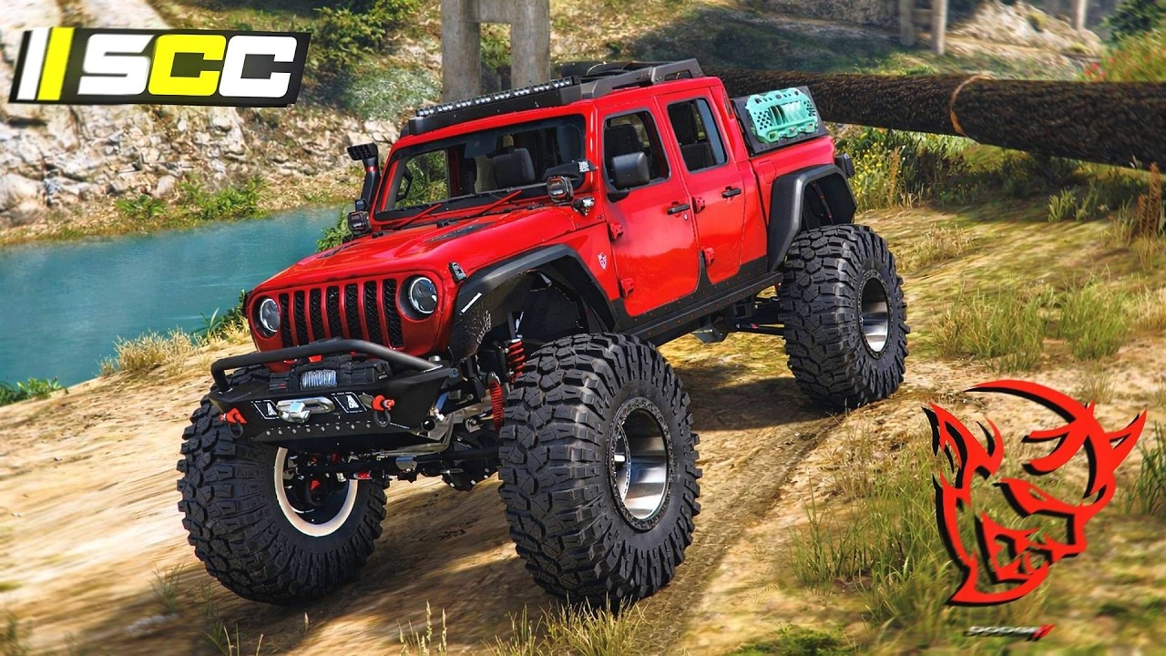 V8 DEMON!😈 COMPREI UM JEEP GLADIATOR E FUI NA NOVA TRILHA INSANA! - SCCRP