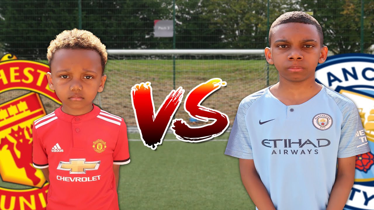 Man Utd vs Man City | Premier League Football Challenge! + UNBOXING